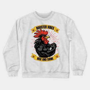 Muscular Rooster Crewneck Sweatshirt